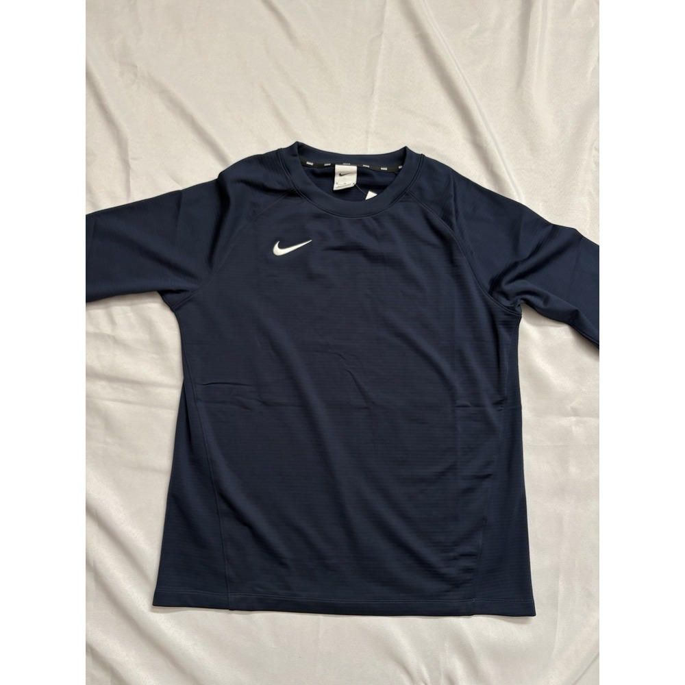 NEW Nike Dri-FIT Warmups Practice Long Sleeve Top Navy DC9106-419 Women's Medium - Picture 3 of 9